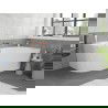 Mexen Silo baignoire autoportante d'angle droite rainurée 170 x 80 cm, blanc, trop-plein or rose - 52891708000P-60
