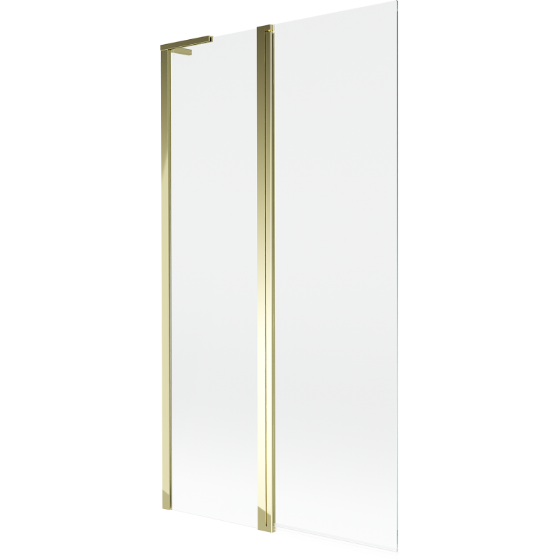 Mexen Mist L paroi de baignoire 2 battants 100 x 150 cm, transparent, doré - 8A9L-100-011-50-00