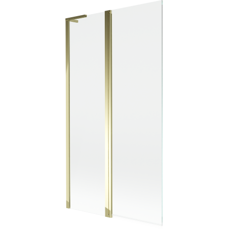 Mexen Mist L paroi de baignoire 2 battants 100 x 150 cm, transparent, doré - 8A9L-100-011-50-00