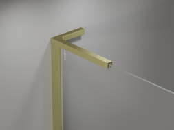 Mexen Mist L pare-douche 2 battants 100 x 150 cm, transparent, or brossé - 8A9L-100-011-55-00