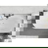 Mexen Silo baignoire autoportante d'angle droite nervurée 170 x 80 cm, blanche, trop-plein noir - 52891708000P-70