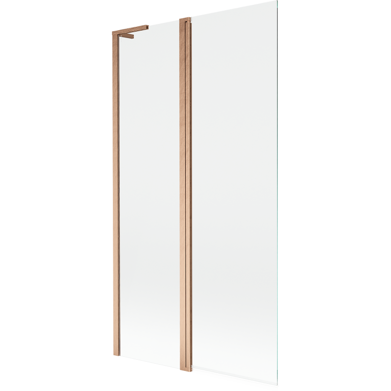 Mexen Mist L paroi de douche à 2 volets 100 x 150 cm, transparent, cuivre brossé - 8A9L-100-011-65-00
