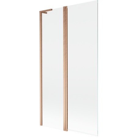 Mexen Mist L paroi de douche à 2 volets 100 x 150 cm, transparent, cuivre brossé - 8A9L-100-011-65-00