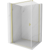 Mexen Mist-B cabine de douche pivotante 95 x 85 cm, transparent, doré brossé - 8A2T-095-085-55-00
