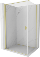 Mexen Mist-B cabine de douche pivotante 70 x 100 cm, transparent, or brossé - 8A2T-070-100-55-00