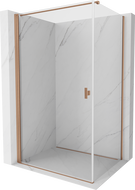 Mexen Mist-B cabine de douche battante 75 x 80 cm, transparent, cuivre brossé - 8A2T-075-080-65-00