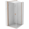 Mexen Mist-B cabine de douche pivotante 80 x 80 cm, transparent, cuivre brossé - 8A2T-080-080-65-00
