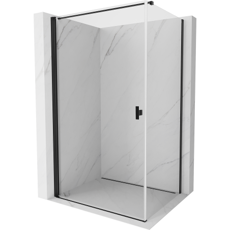 Mexen Mist-B  cabine de douche pivotante 70 x 85 cm, transparent, noir - 8A2T-070-085-70-00