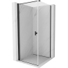 Mexen Mist-B cabine de douche pivotante 85 x 85 cm, transparente, noire - 8A2T-085-085-70-00