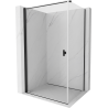 Mexen Mist-B  cabine de douche pivotante 90 x 85 cm, transparent, noir - 8A2T-090-085-70-00