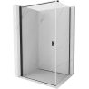 Mexen Mist-B cabine de douche pivotante 70 x 100 cm, transparente, noire - 8A2T-070-100-70-00