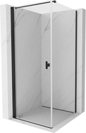 Mexen Mist-B cabine de douche pivotante 100 x 100 cm, transparent, noir - 8A2T-100-100-70-00