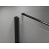Mexen Mist-B cabine de douche battante 100 x 110 cm, transparent, noir - 8A2T-100-110-70-00