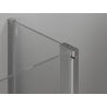 Mexen Mist cabine de douche quart de cercle pivotante 90 x 90 cm, transparent, chrome - 8A32-090-090-01-00