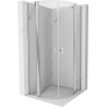 Mexen Mist cabine de douche semi-circulaire pivotante 100 x 100 cm, transparent, chrome - 8A32-100-100-01-00
