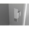 Mexen Mist L cabine de douche demi-circulaire pivotante 80 x 80 cm, transparent, chrome - 8A32L-080-080-01-00