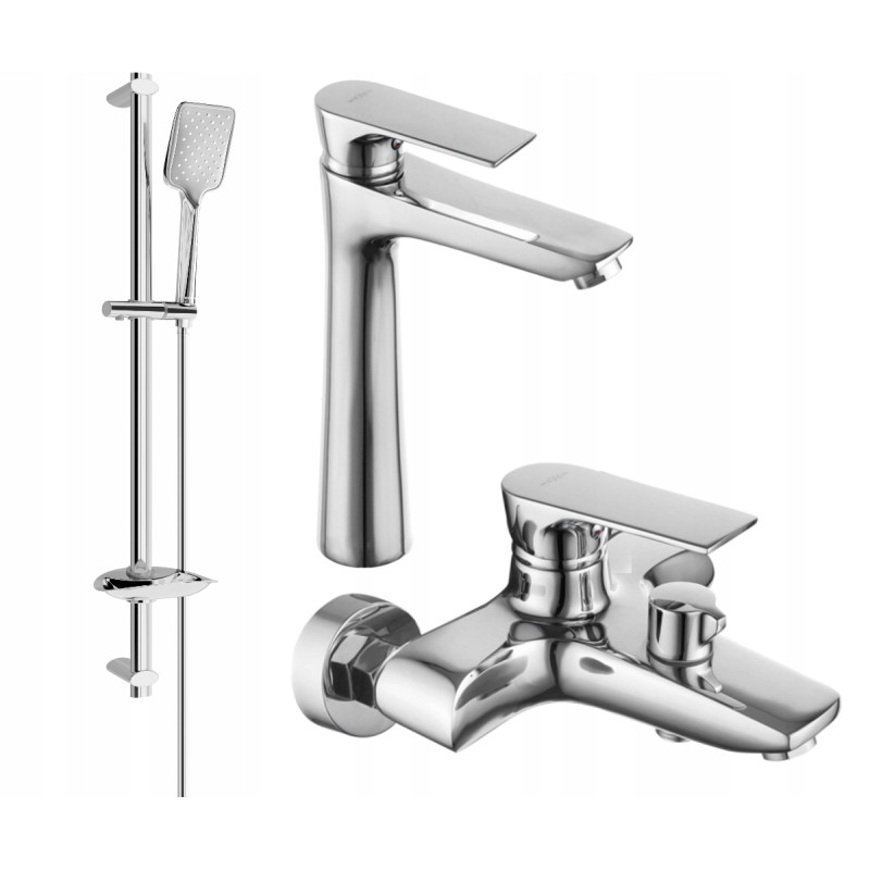 Mexen Axel Ensemble de bain DB62, chrome - 73813DB62-00