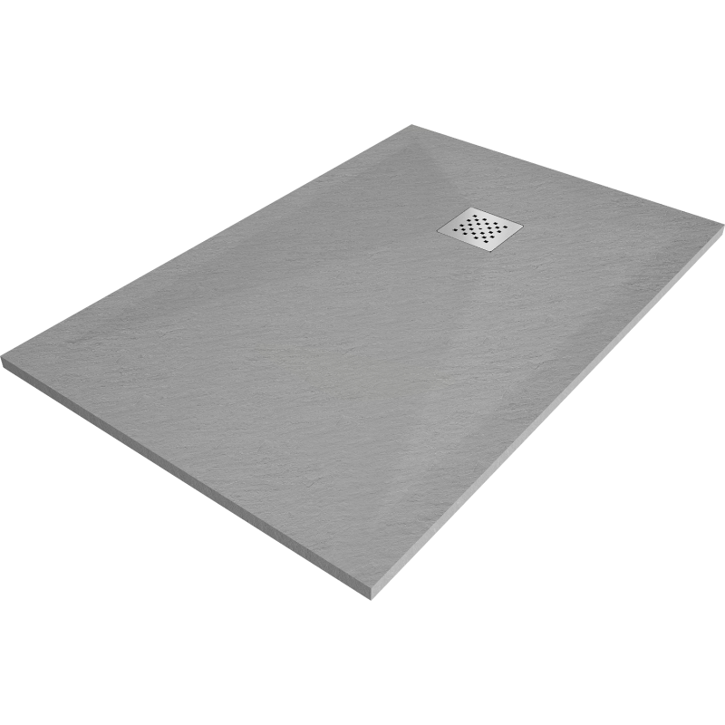Mexen Stone+ receveur de douche en composite rectangulaire 90 x 70 cm, Gris-Béton - 44617090