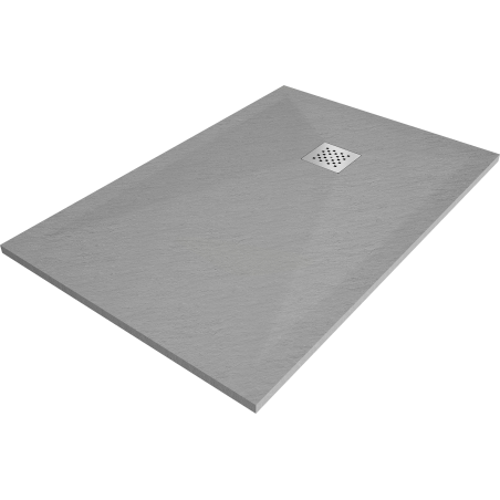 Mexen Stone+ receveur de douche en composite rectangulaire 100 x 70 cm, Gris-Béton - 44617010
