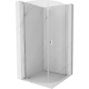 Mexen Mist cabine de douche demi-circulaire battante 70 x 70 cm, transparent, chromé - 8A31-070-070-01-00