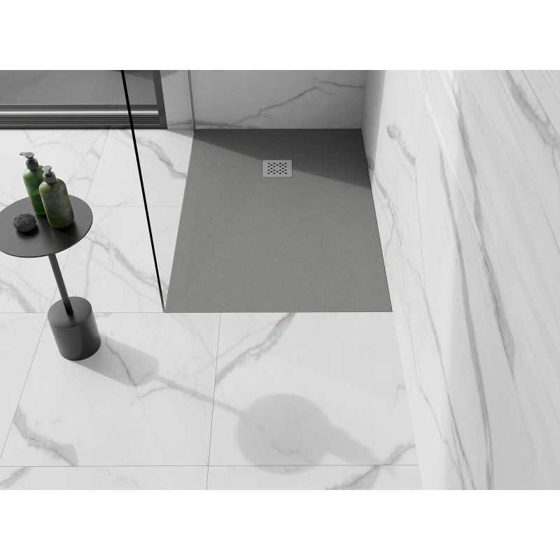 Mexen Stone+ receveur de douche rectangulaire en composite 120 x 70 cm, gris-béton - 44617012