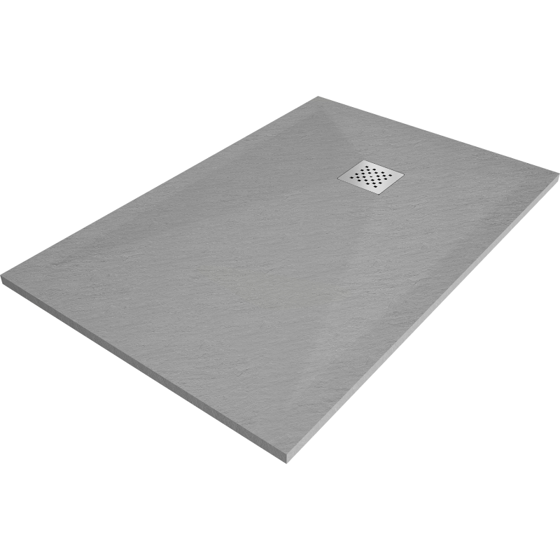 Mexen Stone+ receveur de douche en composite rectangulaire 130 x 70 cm, Gris-Béton - 44617013