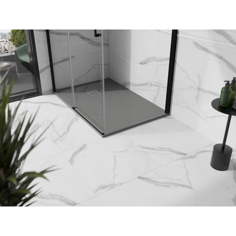 Mexen Stone+ receveur de douche en composite rectangulaire 130 x 70 cm, gris-béton - 44617013