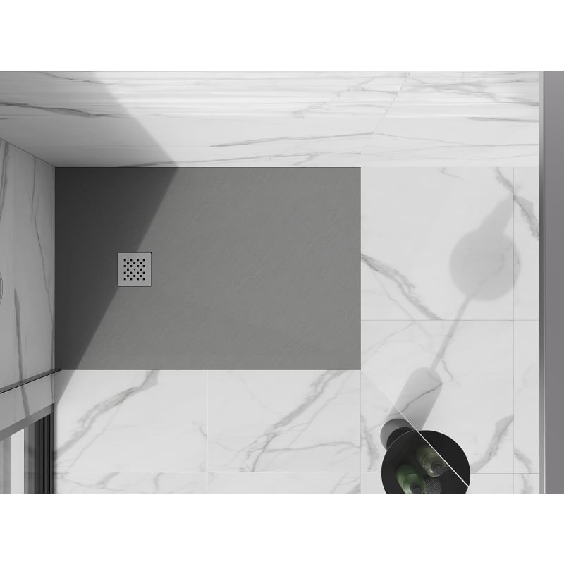 Mexen Stone+ receveur de douche composite rectangulaire 90 x 80 cm, gris-béton - 44618090