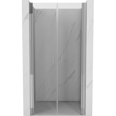 Portes de douche battantes Mexen Mist 95 cm, transparent, chrome - 8A7-095-000-01-00