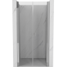 Portes de douche battantes Mexen Mist 95 cm, transparent, chrome - 8A7-095-000-01-00