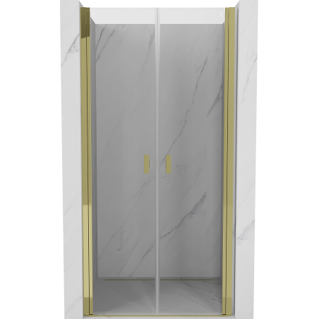 Mexen Mist portes de douche pivotantes 80 cm, transparent, doré - 8A7-080-000-50-00