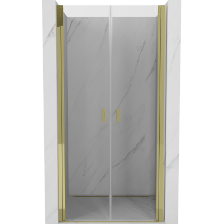 Mexen Mist porte de douche pivotante 110 cm, transparent, doré - 8A7-110-000-50-00