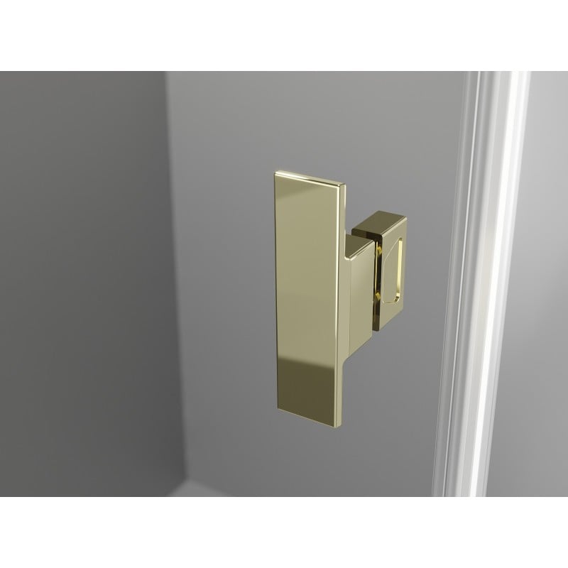 Mexen Mist porte de douche pivotante 120 cm, transparent, doré - 8A7-120-000-50-00