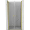 Mexen Mist porte de douche pivotante 100 cm, transparent, or brossé - 8A7-100-000-55-00