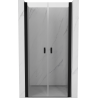 Mexen Mist porte de douche battante 110 cm, transparent, noir - 8A7-110-000-70-00