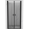 Mexen Mist porte de douche pivotante 85 cm, cadre noir, noir - 8A7-085-000-70-70