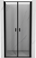 Mexen Mist porte de douche pivotante 85 cm, cadre noir, noir - 8A7-085-000-70-70