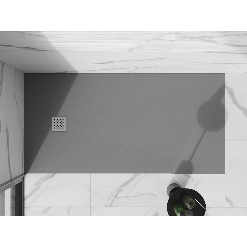 Mexen Stone+ receveur de douche rectangulaire en composite 160 x 80 cm, gris-béton - 44618016