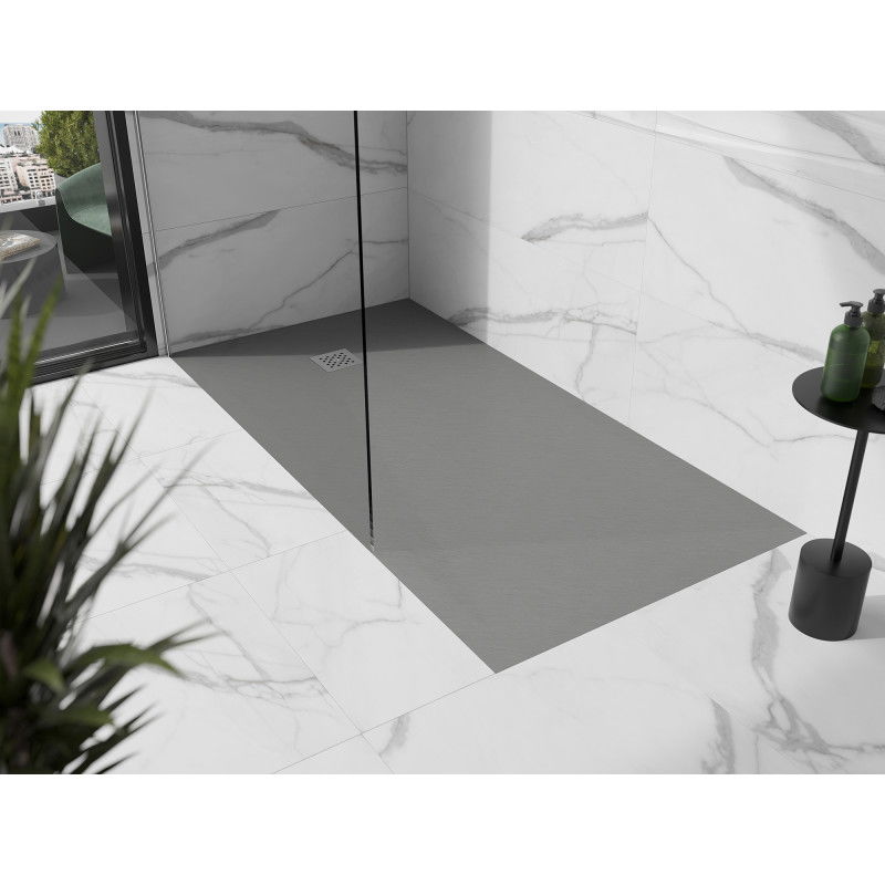 Mexen Stone+ receveur de douche rectangulaire composite 180 x 80 cm, gris-béton - 44618018
