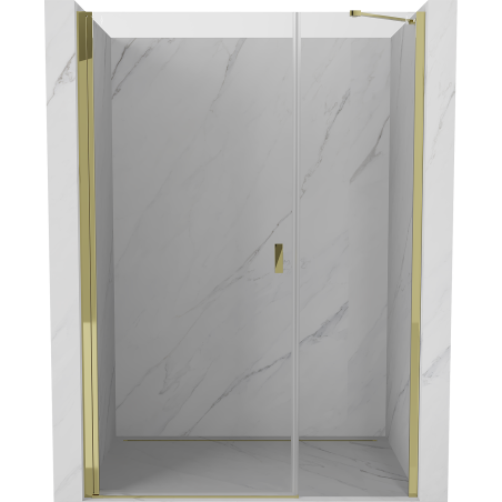 Mexen Mist-B porte de douche pivotante 100 cm, transparent, doré - 8A2-100-001-50-00
