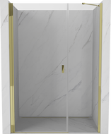 Mexen Mist-B porte de douche pivotante 100 cm, transparent, doré - 8A2-100-001-50-00
