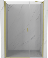 Mexen Mist-B porte de douche pivotante 120 cm, transparent, or brossé - 8A2-120-001-55-00