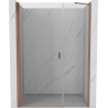 Mexen Mist-B porte de douche pivotante 100 cm, transparent, cuivre brossé - 8A2-100-001-65-00