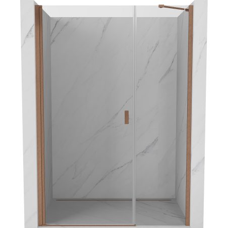 Mexen Mist-B porte de douche pivotante 105 cm, transparent, cuivre brossé - 8A2-105-001-65-00