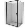 Mexen Mist-B cabine de douche pivotante gauche 80 x 85 cm, cadre noir, noir - 8A2T-080-085-70-70-L