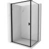 Mexen Mist-B cabine de douche pivotante gauche 70 x 90 cm, cadre noir, noir - 8A2T-070-090-70-70-L