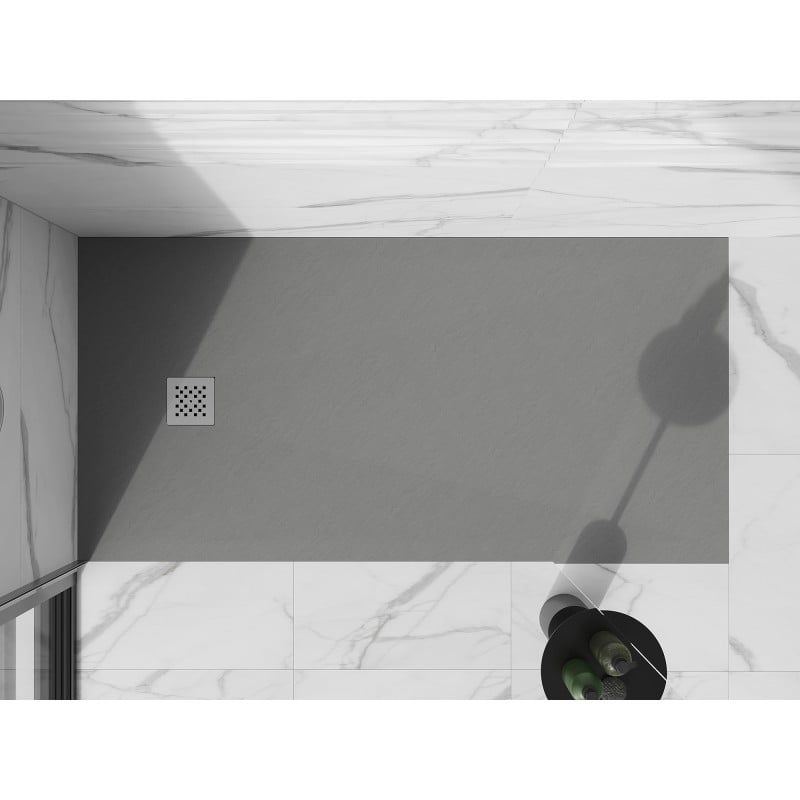 Mexen Stone+ receveur de douche rectangulaire en composite 160 x 90 cm, gris-béton - 44619016