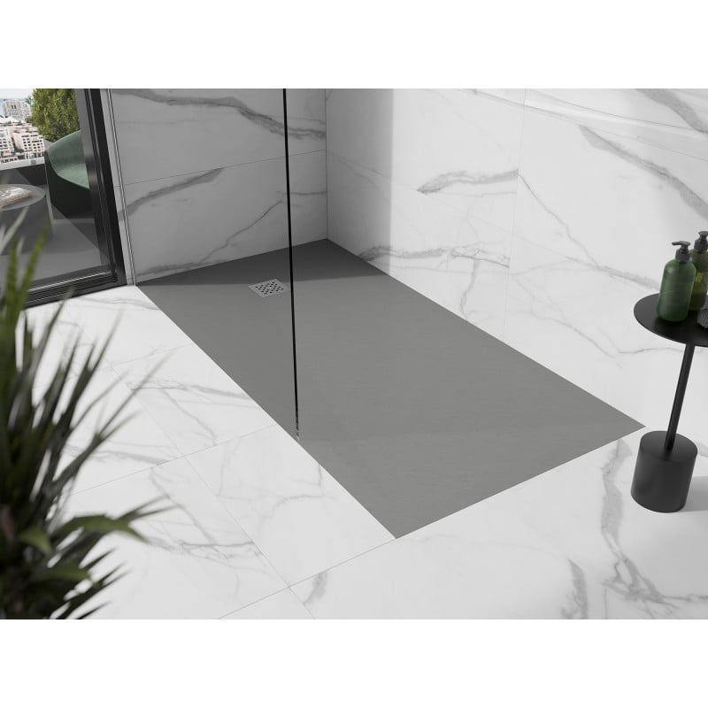 Mexen Stone+ receveur de douche rectangulaire en composite 200 x 90 cm, gris-béton - 44619020