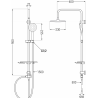 Mexen T67 colonne de douche, chrome/blanc - 798676793-00