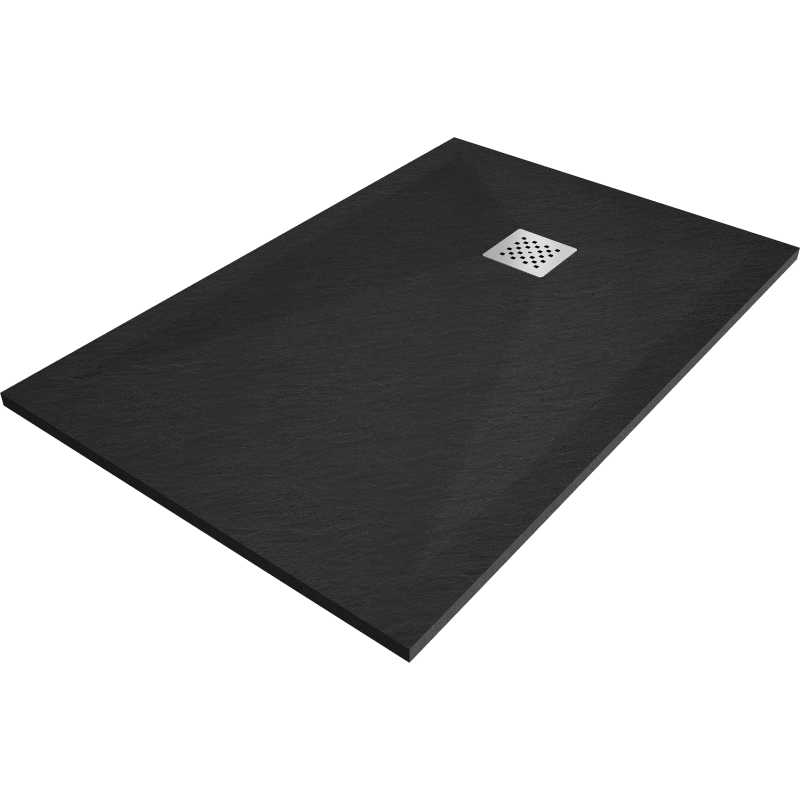 Mexen Stone+ receveur de douche composite rectangulaire 80 x 70 cm, noir - 44707080